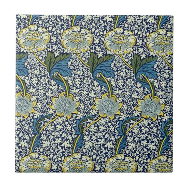 Teste padrão de William Morris Kennet (azul) (Frente)