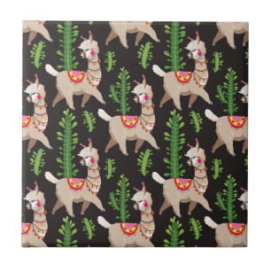 Teste padrão decorado bonito dos lamas