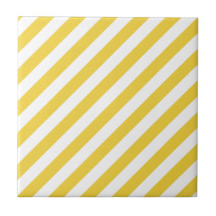 Teste padrão diagonal amarelo e branco das listra