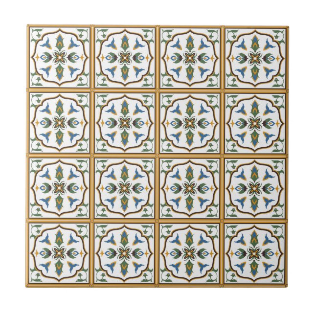 Teste padrão do azulejo do português - Azulejos de (Frente)