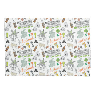 Teste padrão do Doodle do esboço de Ireland