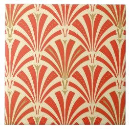 Teste padrão do fã do art deco - tanjerina