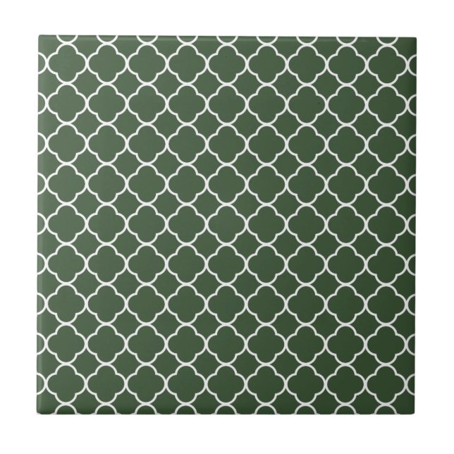 Teste padrão do trevo de Quatrefoil: Verde de (Frente)