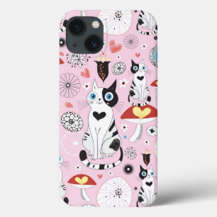 teste padrão dos gatos e das flores