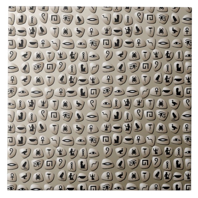Teste padrão egípcio das pedras dos Hieroglyphics (Frente)