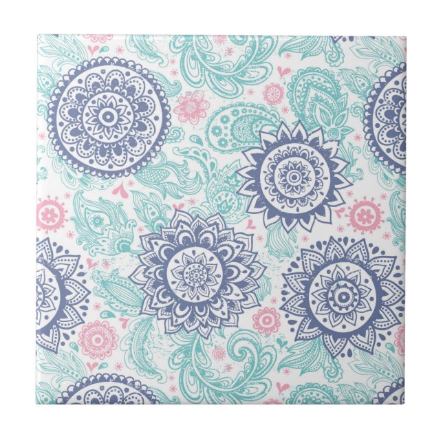 Teste padrão étnico de Paisley (Frente)