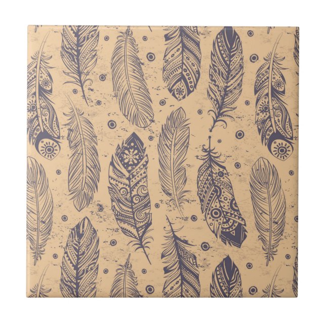 Teste padrão étnico do esboço da pena (Frente)