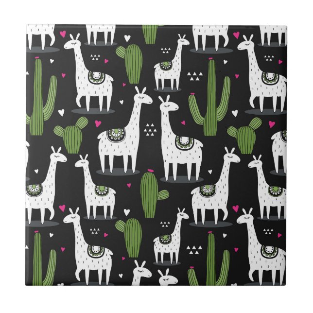 Teste padrão feliz do lama (Frente)