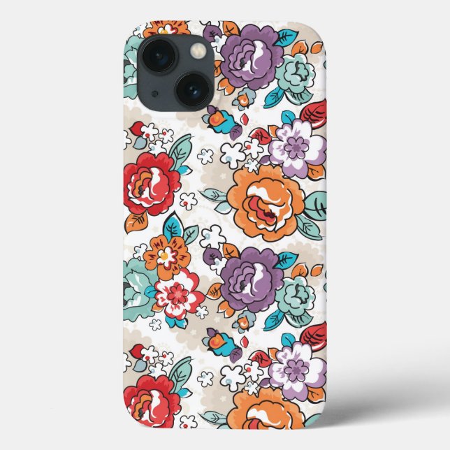 Teste padrão floral 5 da elegância abstrata (Verso)
