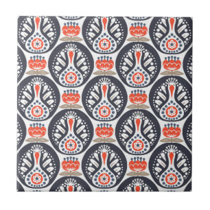 Teste padrão floral da arte popular de Turquia