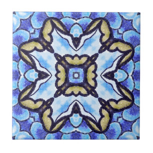 Teste padrão floral do abstrato romântico azul d