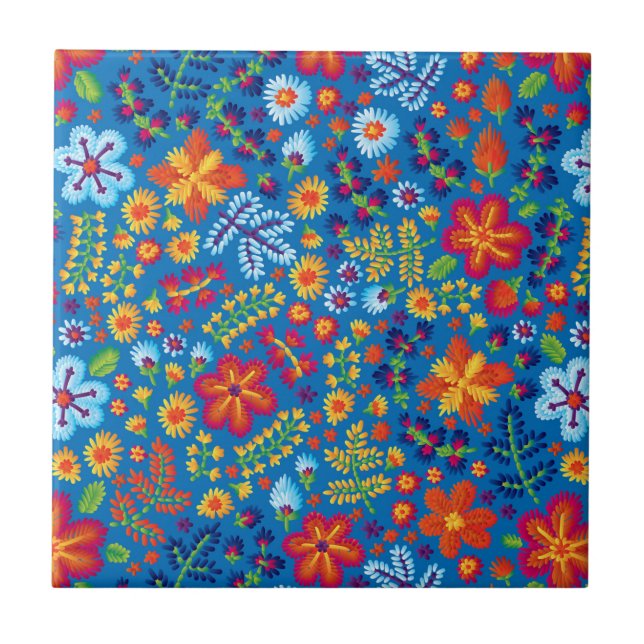 Teste padrão floral do bordado (Frente)