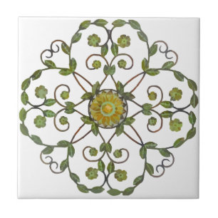 teste padrão floral do design da flor da videira 
