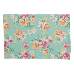 Teste padrão floral do esboço brilhante