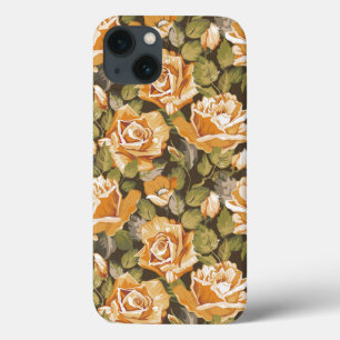 Teste padrão floral do vintage de rosas amarelos