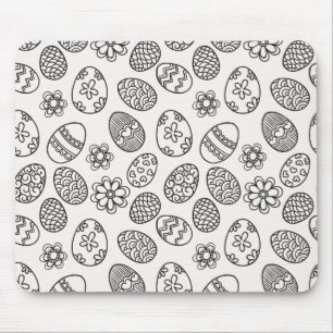 Teste padrão floral Mousepad dos ovos da pásco