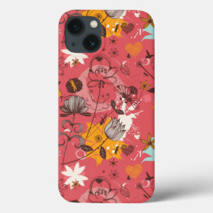 Teste padrão floral retro 2