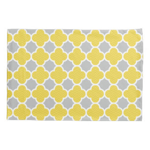 Teste padrão geométrico amarelo & cinzento de