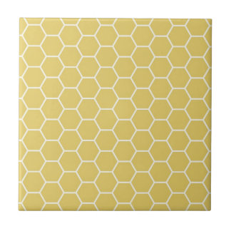 Teste padrão geométrico amarelo do hexágono do