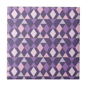 Teste padrão geométrico árabe roxo