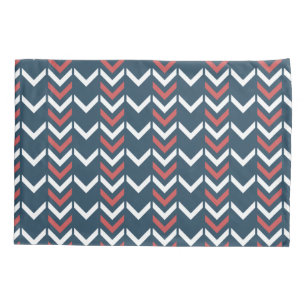 Teste padrão geométrico azul escuro & vermelho de