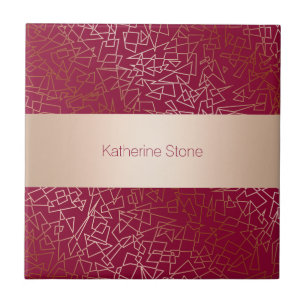 Teste padrão geométrico cor-de-rosa elegante do