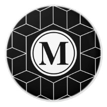 Teste padrão geométrico e Monogrammed elegante