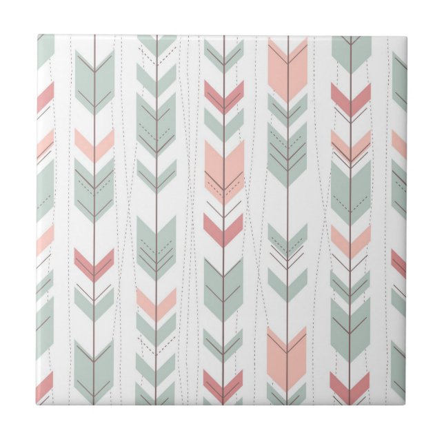 Teste padrão geométrico no estilo retro (Frente)