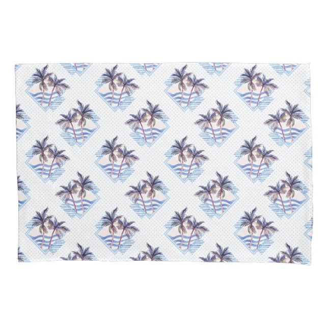 Teste padrão geométrico roxo da palmeira da (Frente-Esquerda)