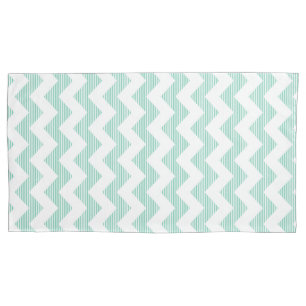 Teste padrão Hortelã-Verde e branco de Chevron