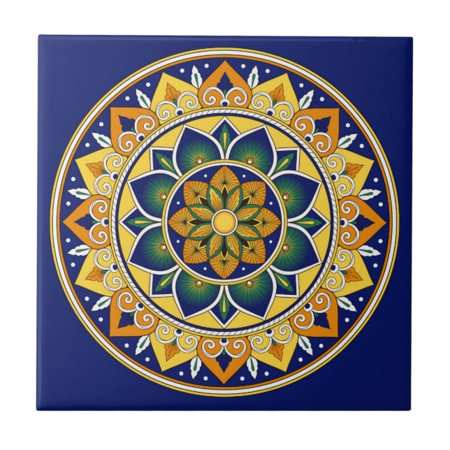 Teste padrão italiano do azulejo - majolica dos (Frente)