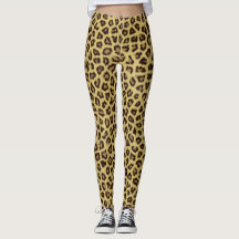 Teste padrão Legging da pele de Jaguar