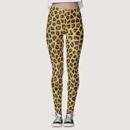 Teste padrão Legging da pele de Jaguar