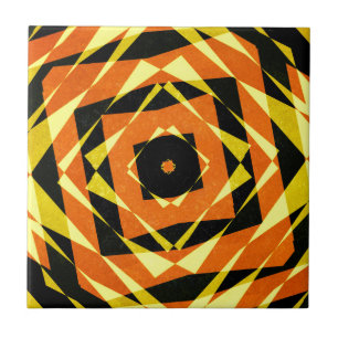 Teste padrão listrado alaranjado e amarelo do