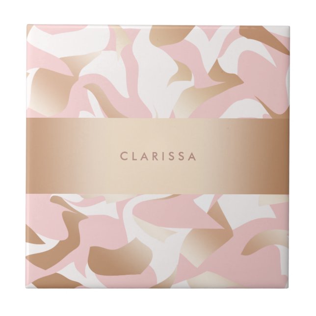 Teste padrão moderno elegante do abstrato do (Frente)