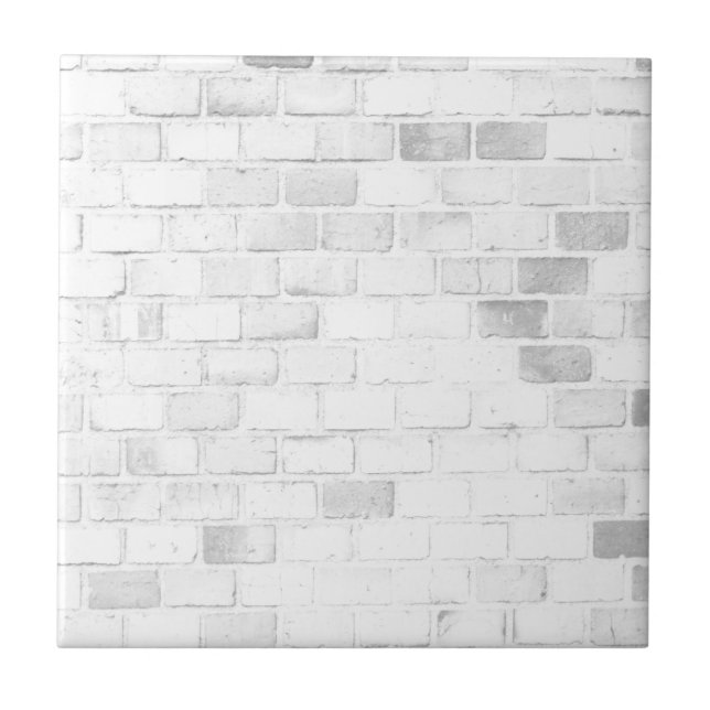 Teste padrão na moda branco da parede de tijolo (Frente)