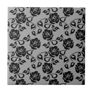 Teste padrão preto do laço no fundo branco