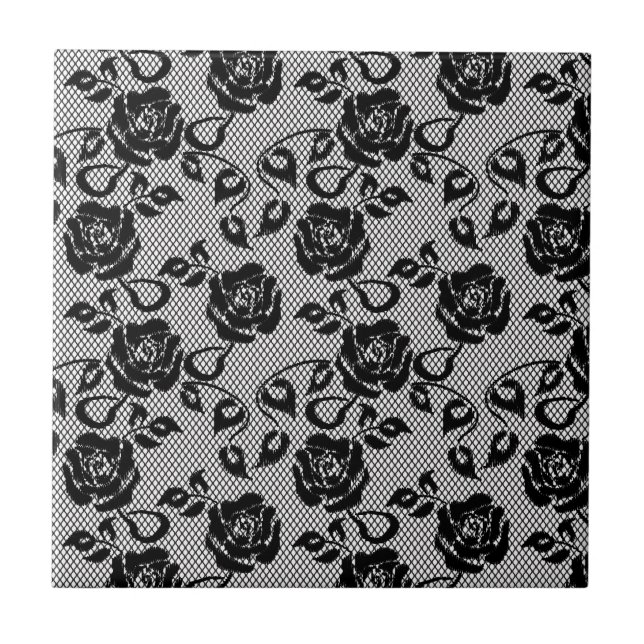 Teste padrão preto do laço no fundo branco (Frente)