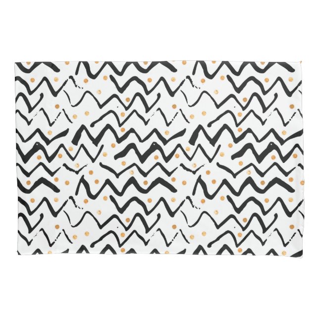 Teste padrão preto dos cursos & de pontos da (Frente-Esquerda)