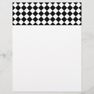 Teste padrão preto e branco da forma do diamante