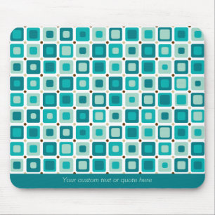 Teste padrão quadrado redondo Mousepad
