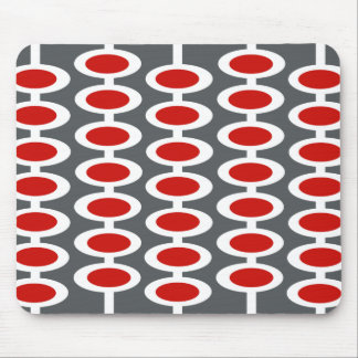 Teste padrão retro da esfera - mousepad do cinza,