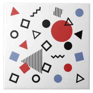 Teste padrão retro do design de Memphis