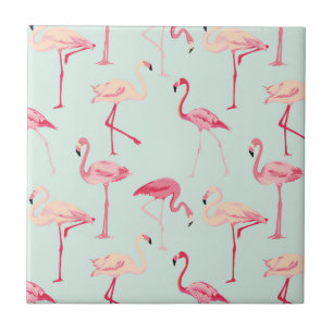 Teste padrão retro do flamingo