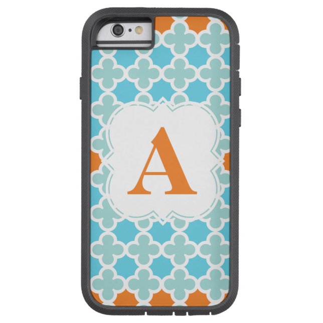 Teste padrão retro personalizado de Quatrefoil do (Verso)