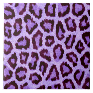 Teste padrão roxo do impressão do leopardo