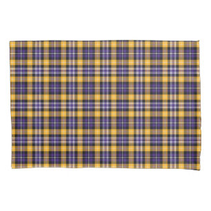 Teste padrão roxo e Dourado da xadrez
