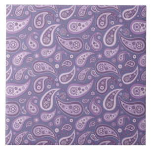 Teste padrão roxo retro de Paisley