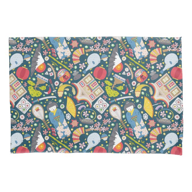 Teste padrão sem emenda japonês (Frente-Esquerda)