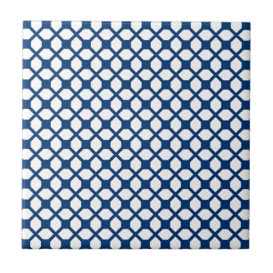 Teste padrão simplesmente azul de Quatrefoil -